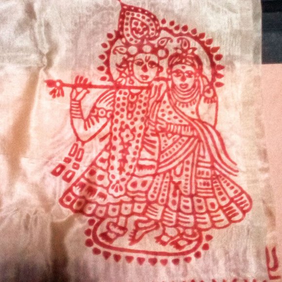 3 Vintage Pure Silk Prayer Scarf/Shawl - Picture 2 of 9